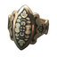 Серебряное кольцо Зоряна с позолотой 10020350А06